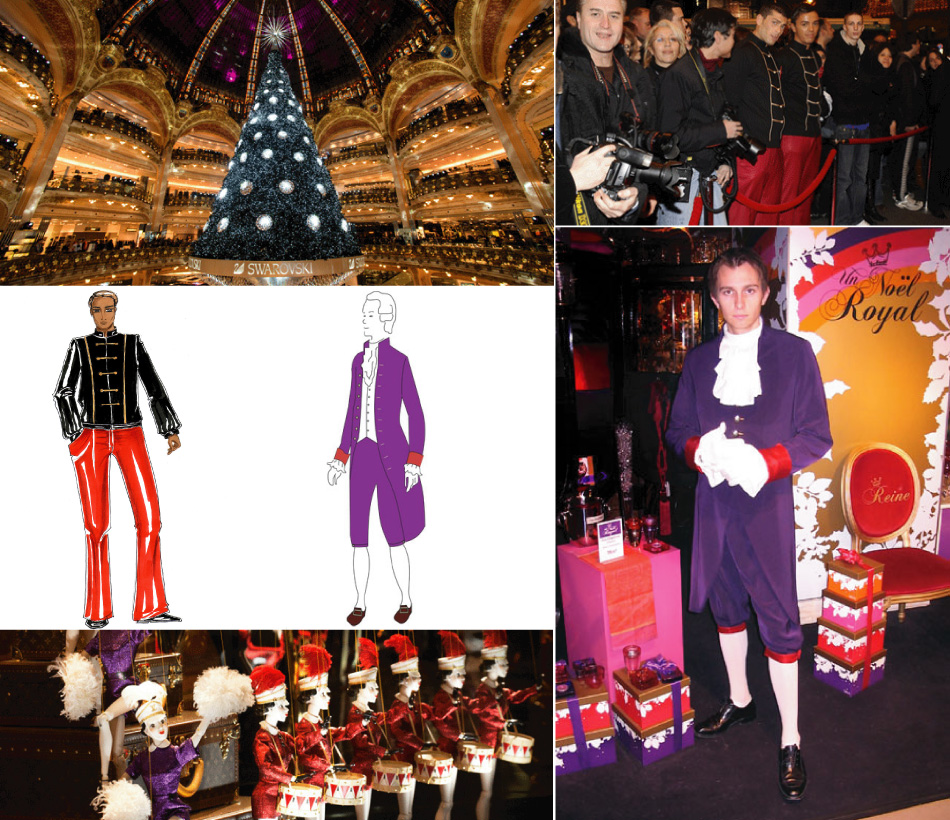 Projet costumes évènementiels Galeries Lafayette