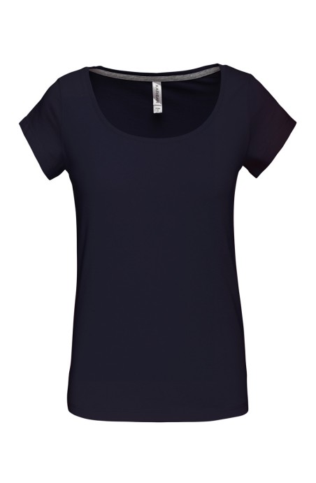 Tee-shirt femme coupe ajustée marine