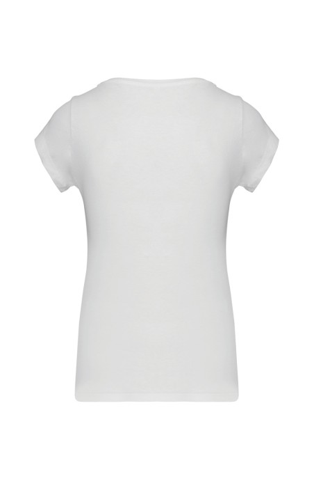 Tee-shirt femme coupe ajustée blanc