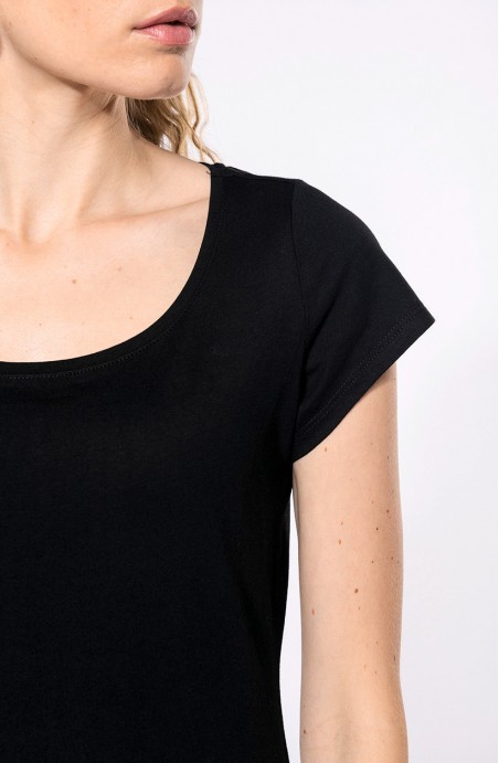 Tee-shirt femme manches courtes noir