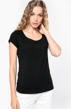 Tee-shirt femme décolleté rond