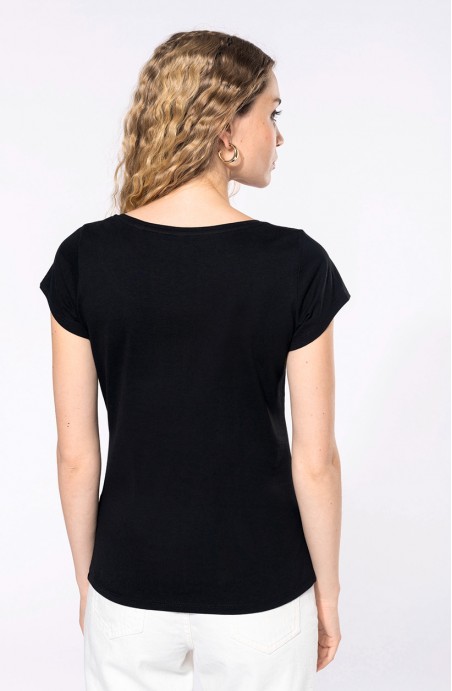 Tee-shirt femme manches courtes noir