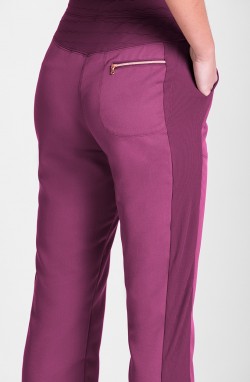 Pantalon professionnel femme fuchsia