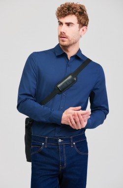 Chemise bleu manche longue Tijéo