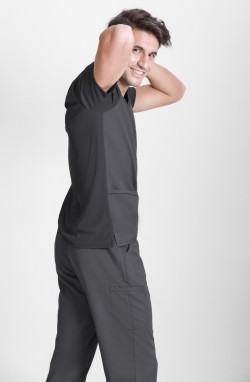 pantalon professionnel unisexe gris