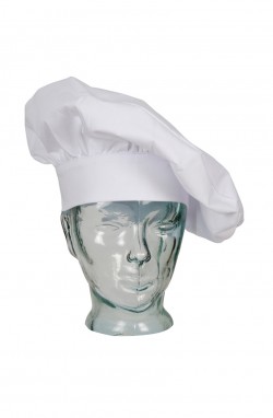 Toque de cuisinier blanche